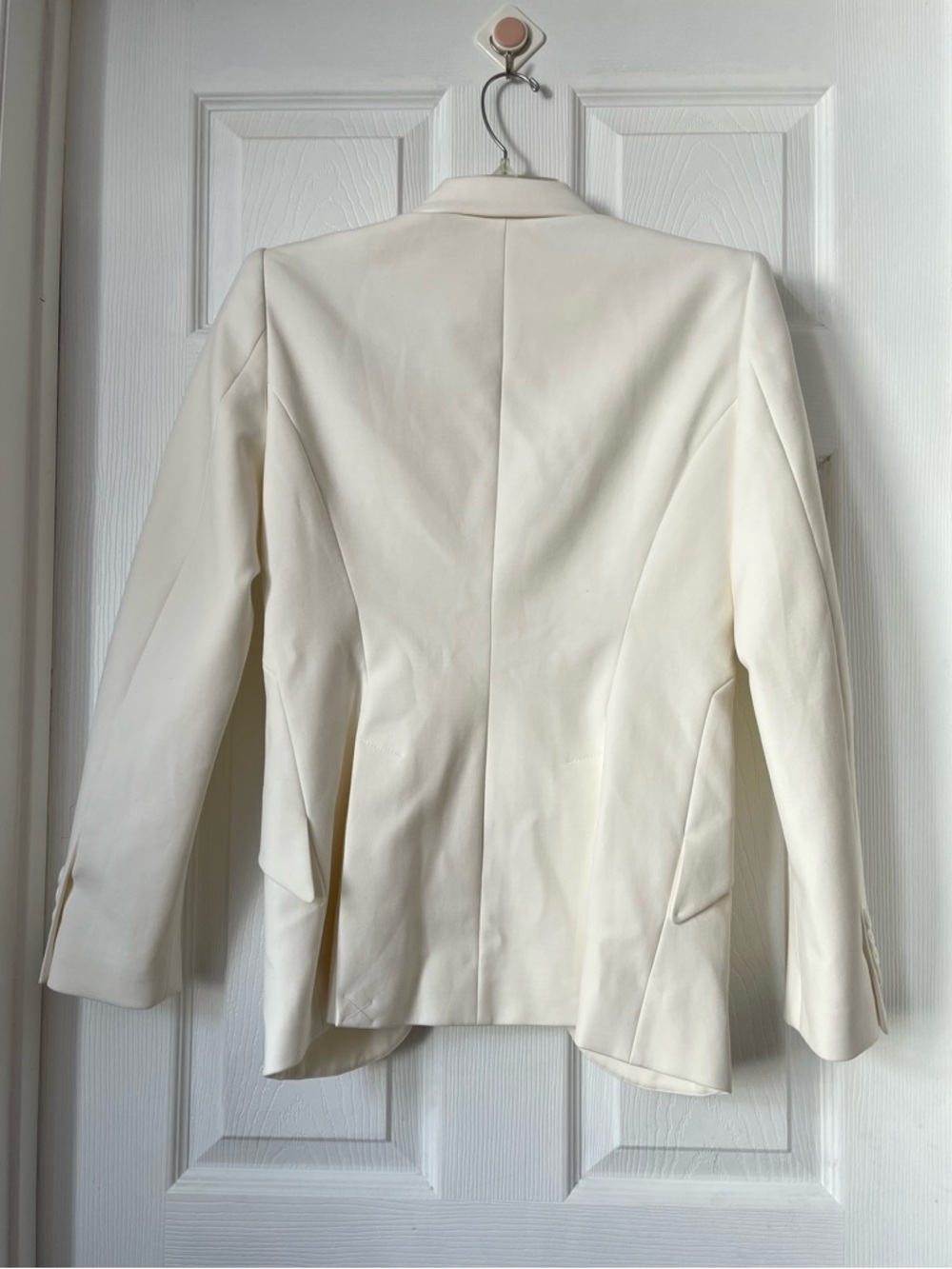 WHBM white Classic Single-Breasted Suiting Blazer size 4 - Picture 2 of 7